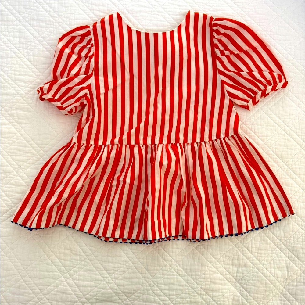 Jacadi Kid’s Red & White Striped Top